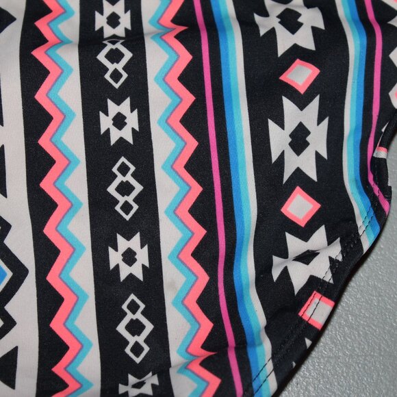 Multi Color 2 Pcs Justice Tankini Swimsuit Size 7 - Picture 9 of 10